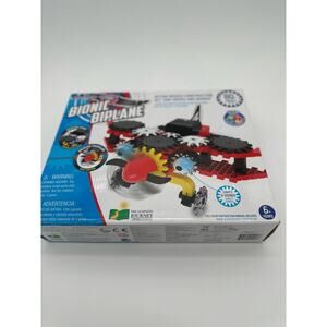 STEM Discovery Build Techno Gears Biplane educational engineering toy game NEW